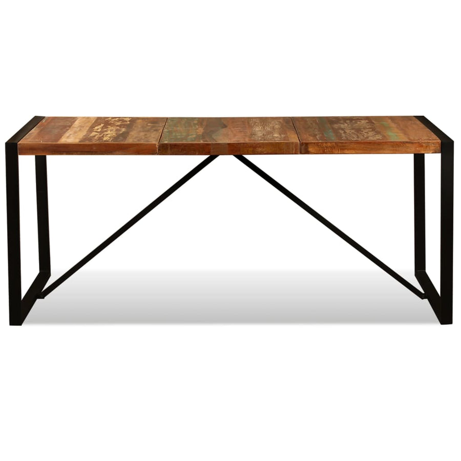 Eettafel 80 Cm Massief Gerecycled Hout 180 x 90 x 76 cm Multikleur