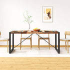 Dining table 180 cm solid reclaimed wood