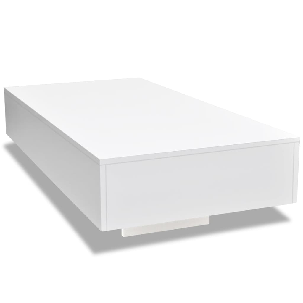 Salontafel Hoogglans 115 x 55 x 31 cm Wit
