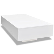 Salontafel Hoogglans 115 x 55 x 31 cm Wit