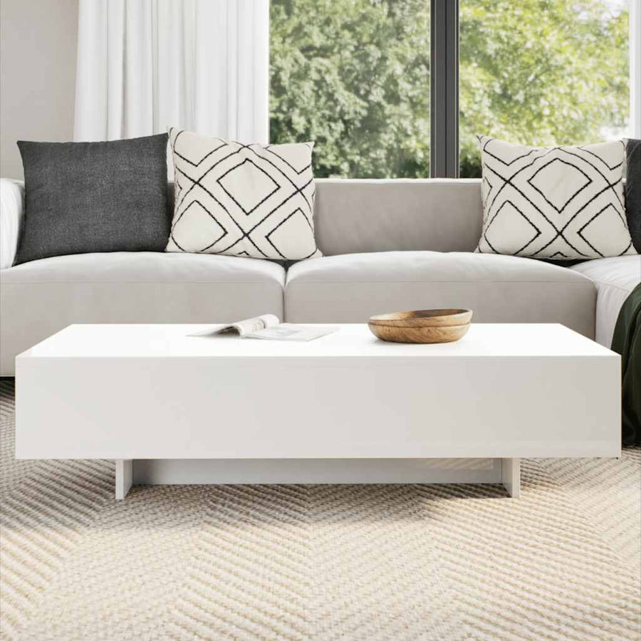 Salontafel hoogglans wit