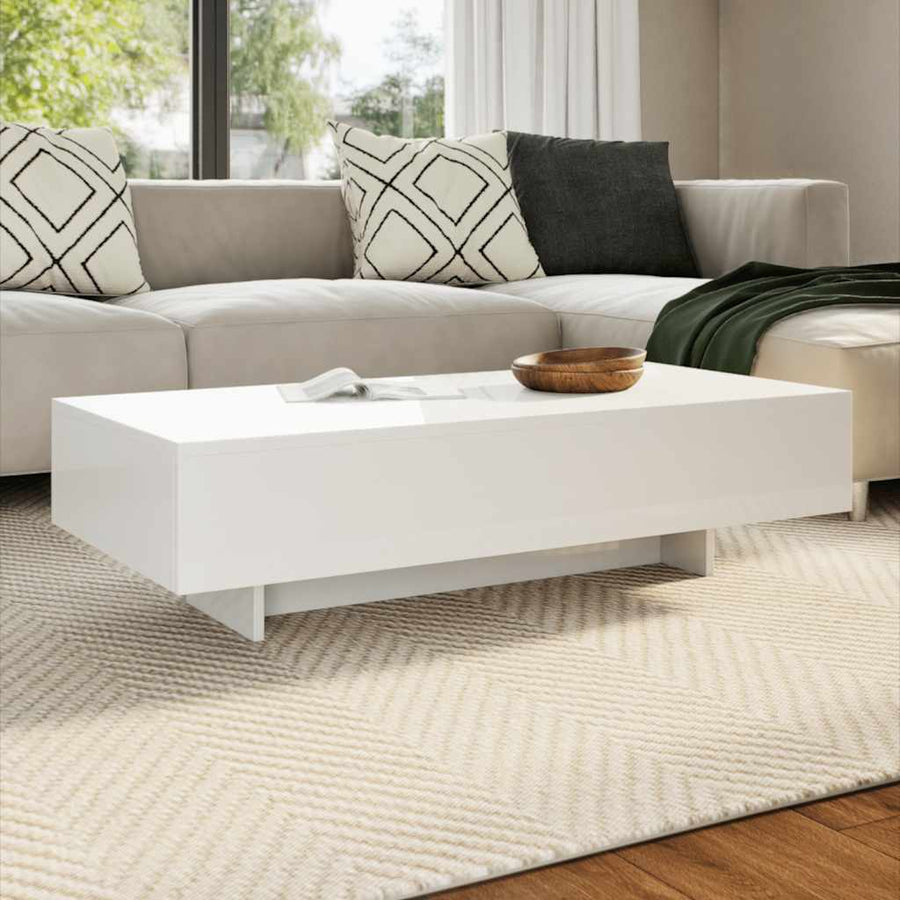 Salontafel hoogglans wit