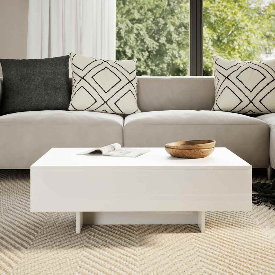 Salontafel hoogglans wit