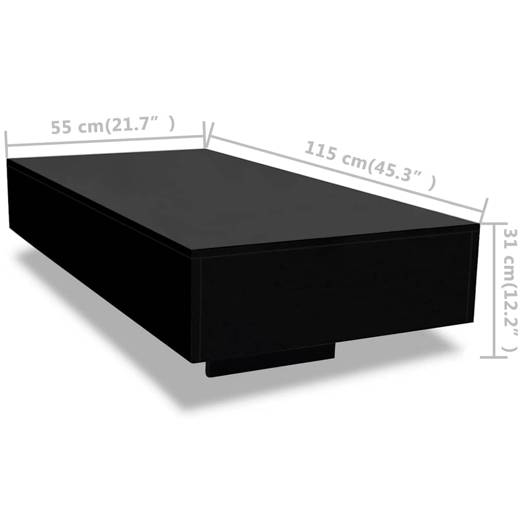 Salontafel Hoogglans Zwart