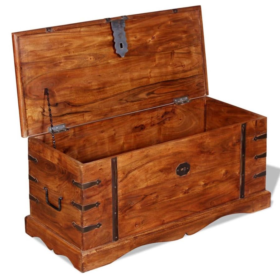 Opbergkist Massief Hout 1 Bruin