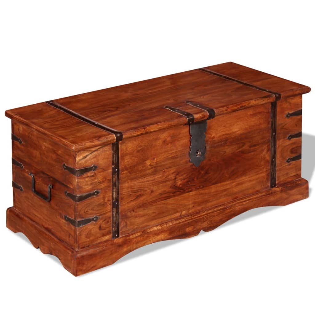 Opbergkist Massief Hout 1 Bruin