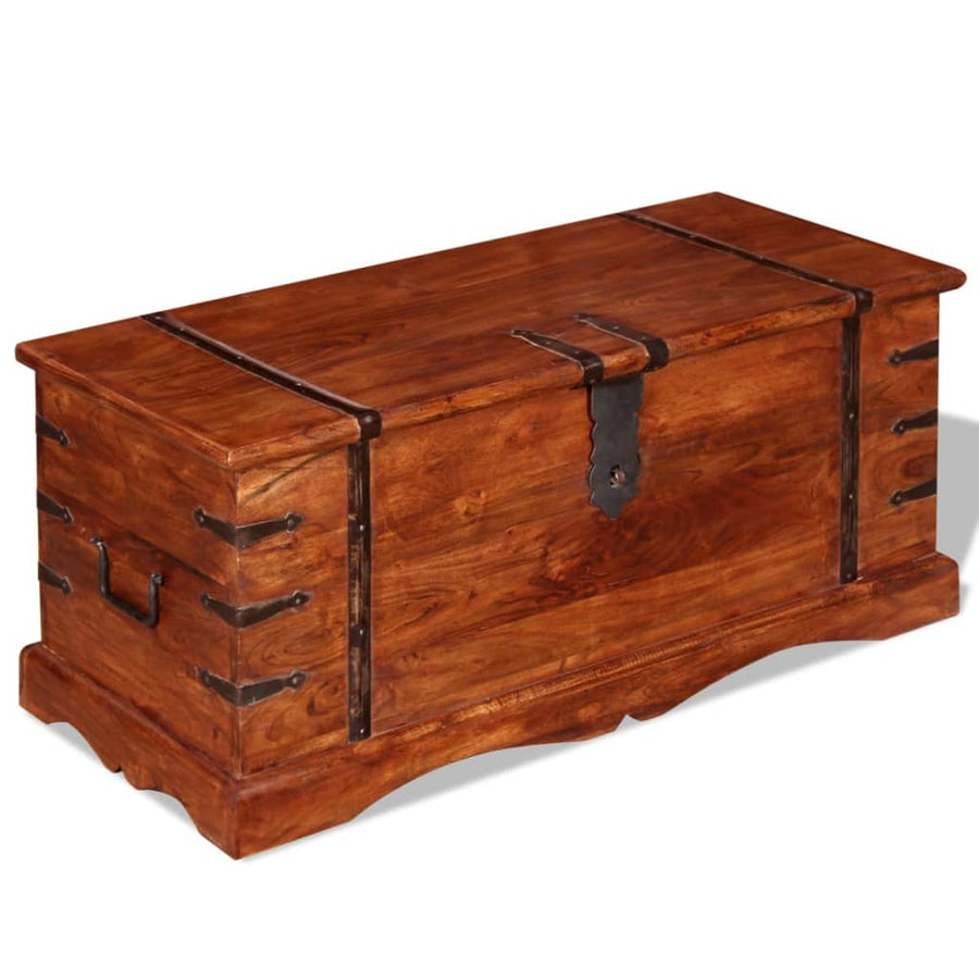 Opbergkist Massief Hout 1 Bruin