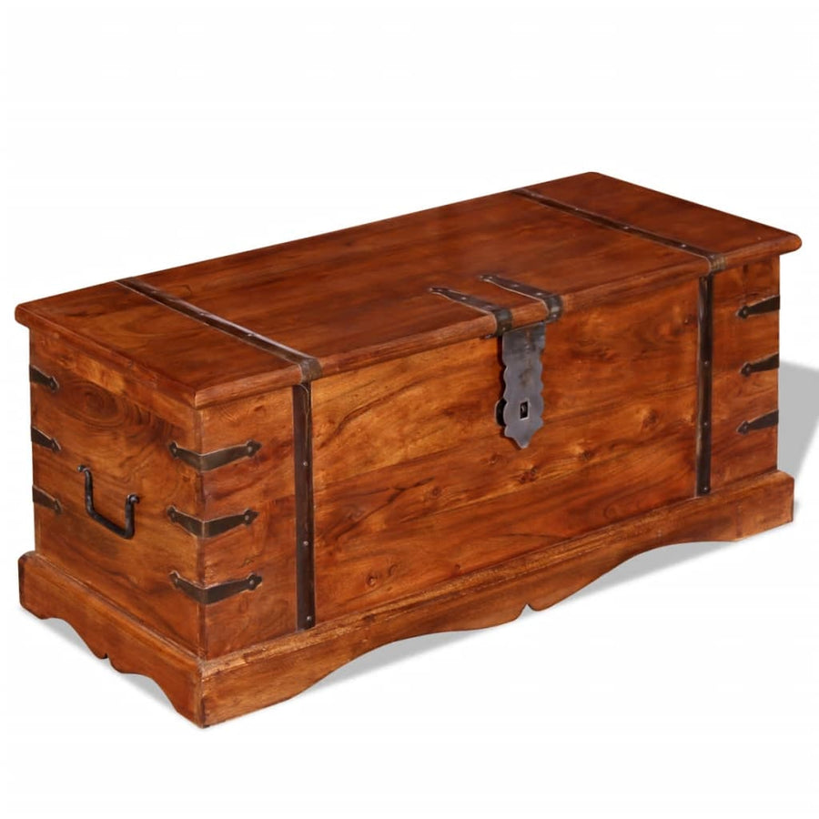 Opbergkist Massief Hout 1 Bruin