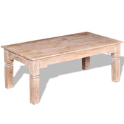 Salontafel 110x60x45 cm massief acaciahout wit geborsteld