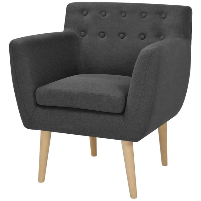 Fauteuil Stof Donkergrijs