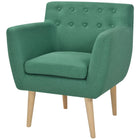 Fauteuil Stof Groen