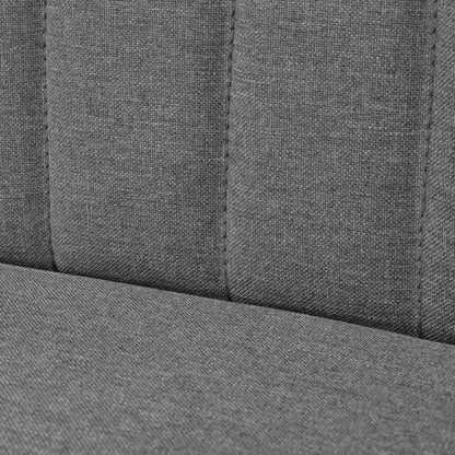 Bank 117X55,5X77 Cm Stof Lichtgrijs