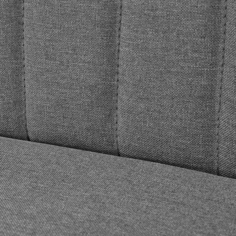Bank 117X55,5X77 Cm Stof Lichtgrijs