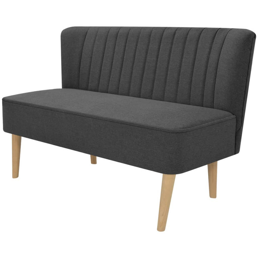 Bank 117X55,5X77 Cm Stof Donkergrijs