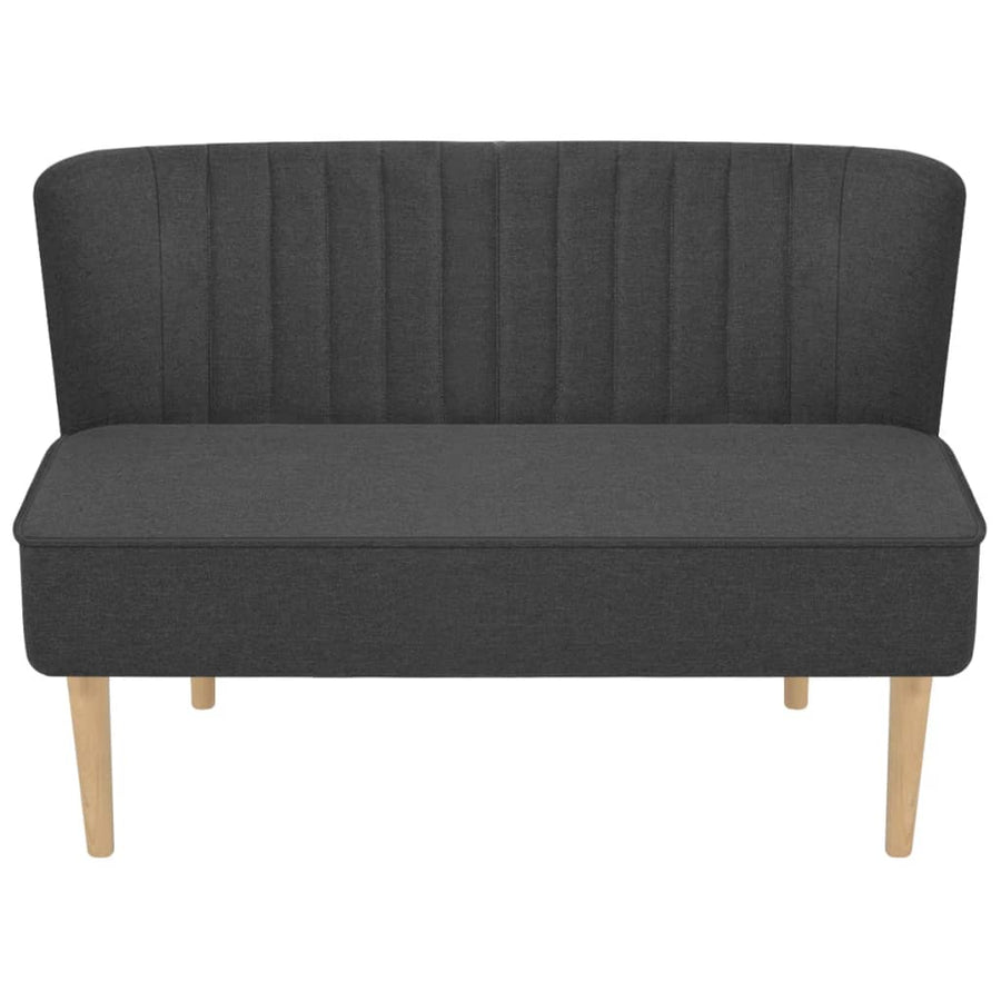 Bank 117X55,5X77 Cm Stof Donkergrijs