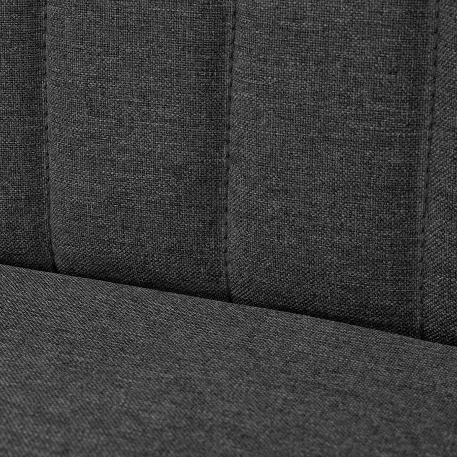 Bank 117X55,5X77 Cm Stof Donkergrijs