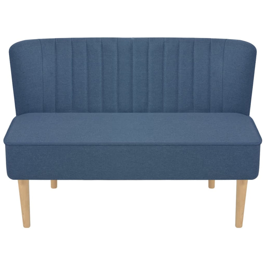 Bank 117X55,5X77 Cm Stof Blauw
