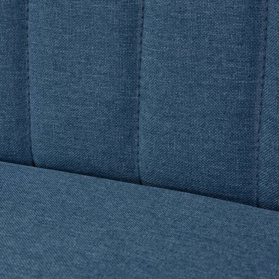 Bank 117X55,5X77 Cm Stof Blauw