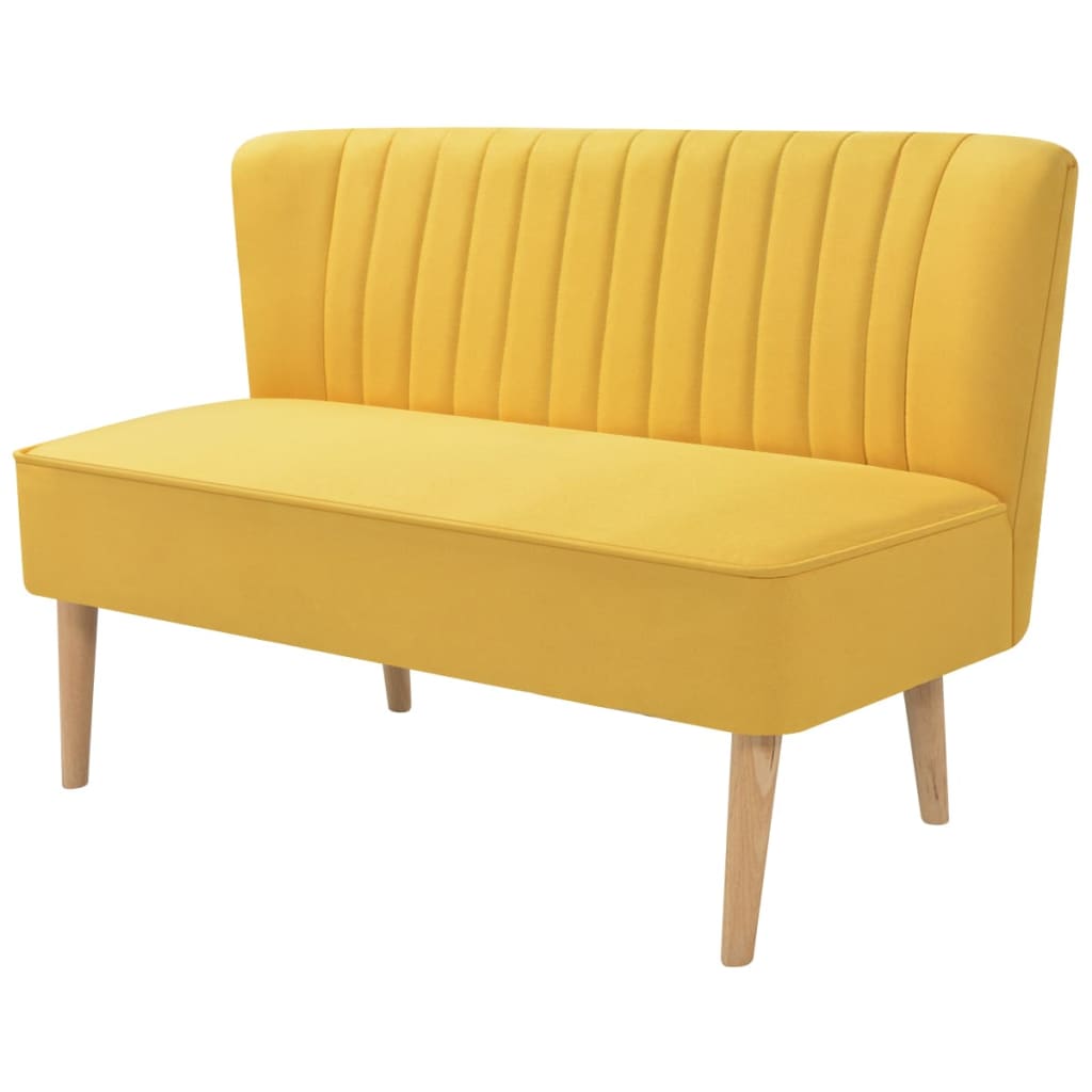Bank 117X55,5X77 Cm Stof Geel