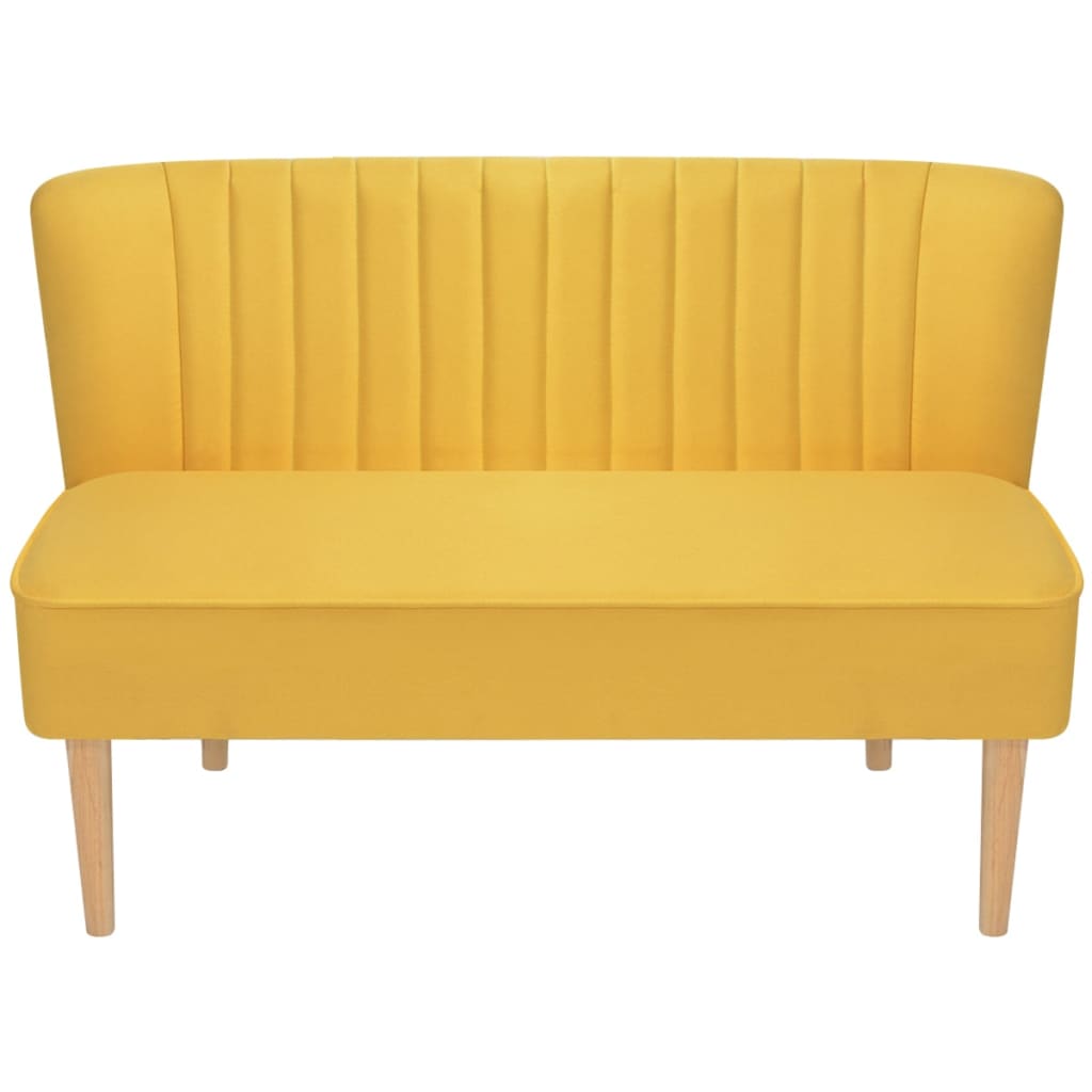 Bank 117X55,5X77 Cm Stof Geel