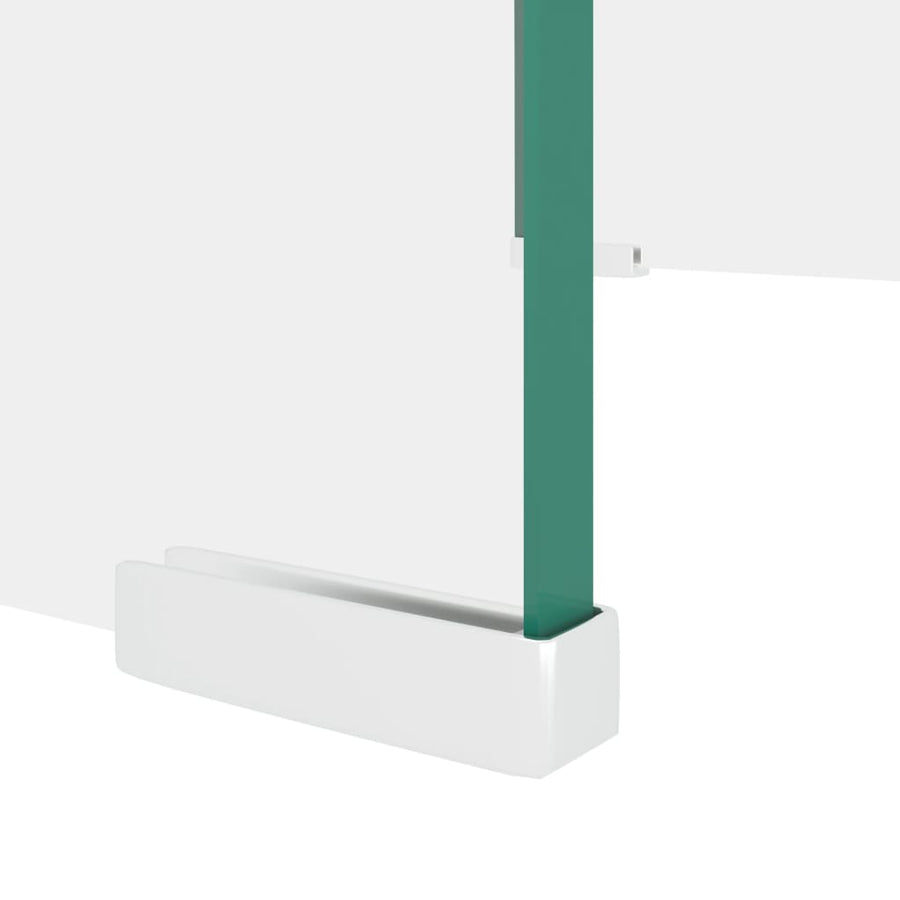 Tv-Meubel/Monitorverhoger Transparant Glas 40 x 25 x 11 cm Doorzichtig