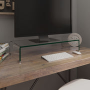 Monitorverhoger glas 70x30x13 cm transparant