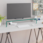 Tv-meubel 80x30x13 cm glas transparant