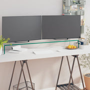 TV-meubel glas transparant 110x30x13 cm