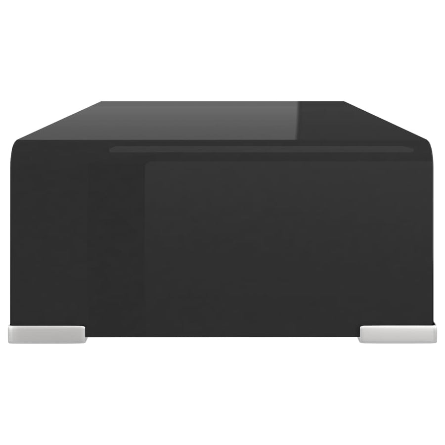 Tv-Meubel/Monitorverhoger Glas 40 x 25 x 11 cm Zwart