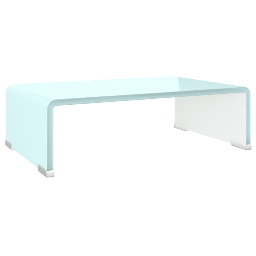 Tv-Meubel/Monitorverhoger Glas 40 x 25 x 11 cm Groen