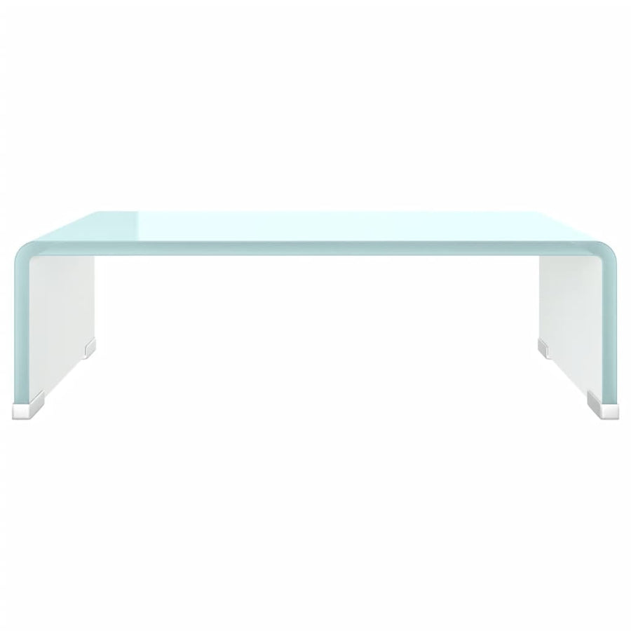 Tv-Meubel/Monitorverhoger Glas 40 x 25 x 11 cm Groen