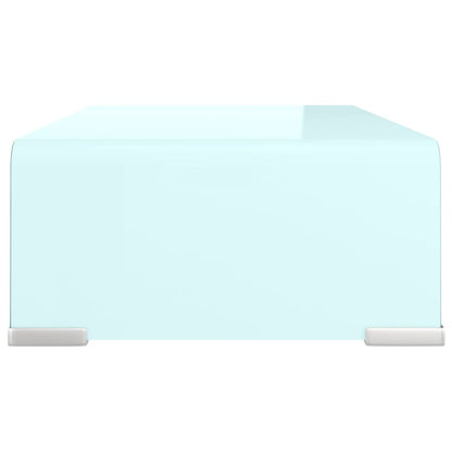 Tv-Meubel/Monitorverhoger Glas 40 x 25 x 11 cm Groen