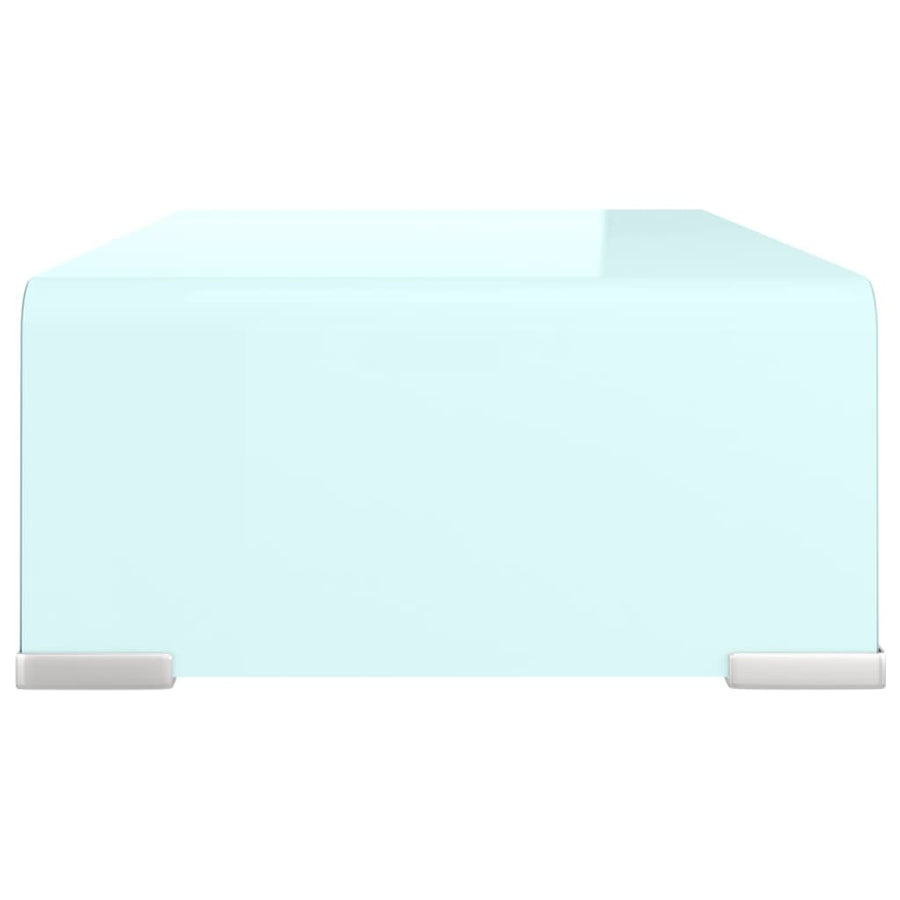 Tv-Meubel/Monitorverhoger Glas 40 x 25 x 11 cm Groen