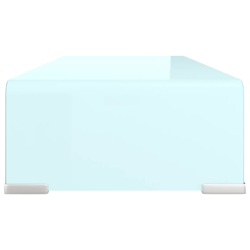 Tv-Meubel/Monitorverhoger Glas 60 x 25 x 11 cm Groen
