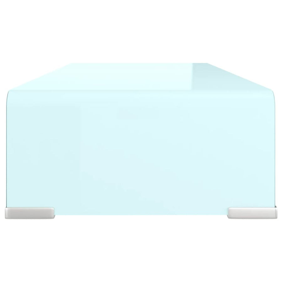 Tv-Meubel/Monitorverhoger Glas 60 x 25 x 11 cm Groen