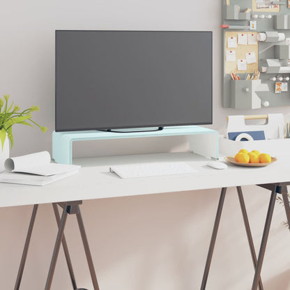Tv-Meubel/Monitorverhoger Glas 60 x 25 x 11 cm Groen