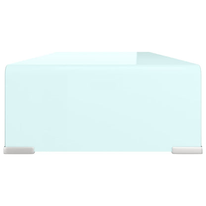 Tv-Meubel/Monitorverhoger Glas 70 x 30 x 13 cm Groen