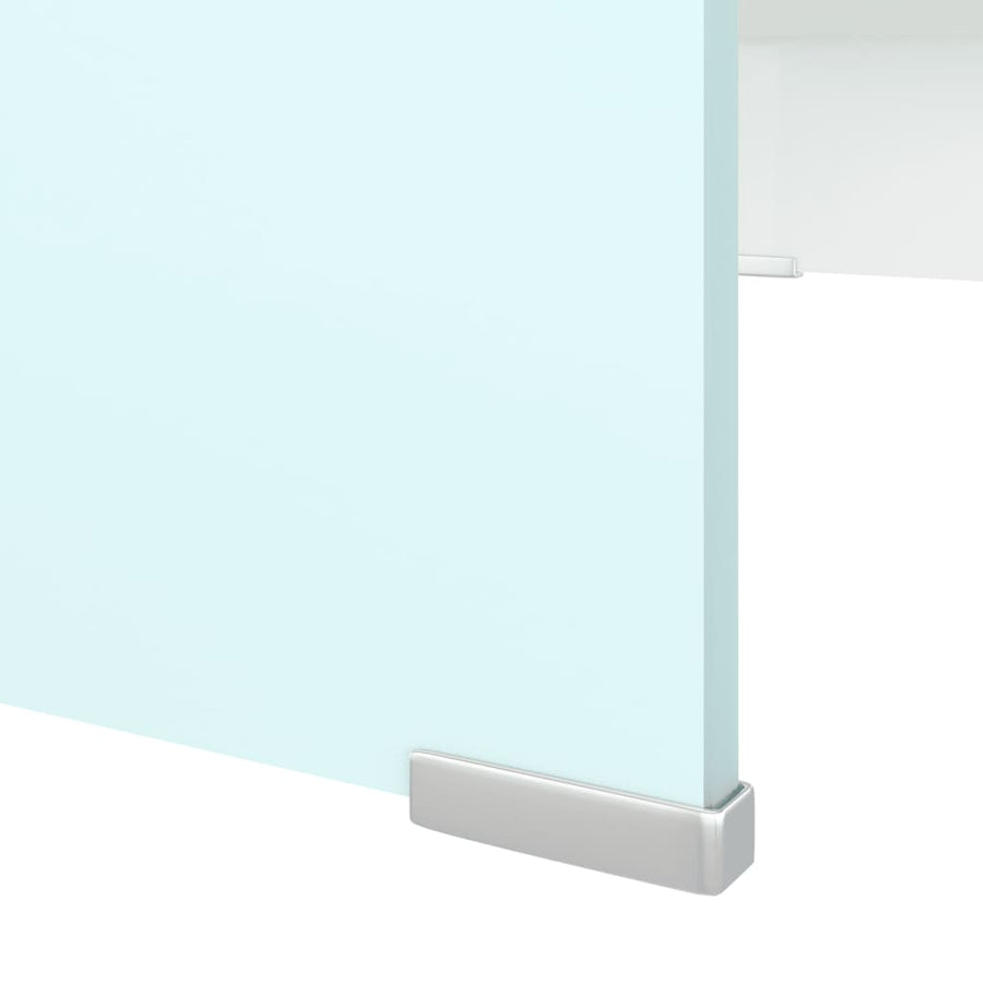 Tv-Meubel/Monitorverhoger Glas 70 x 30 x 13 cm Groen