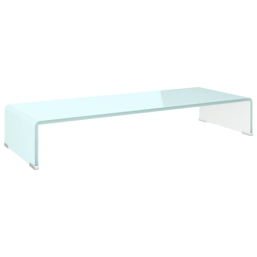 Tv-Meubel/Monitorverhoger Glas 80 x 30 x 13 cm Groen