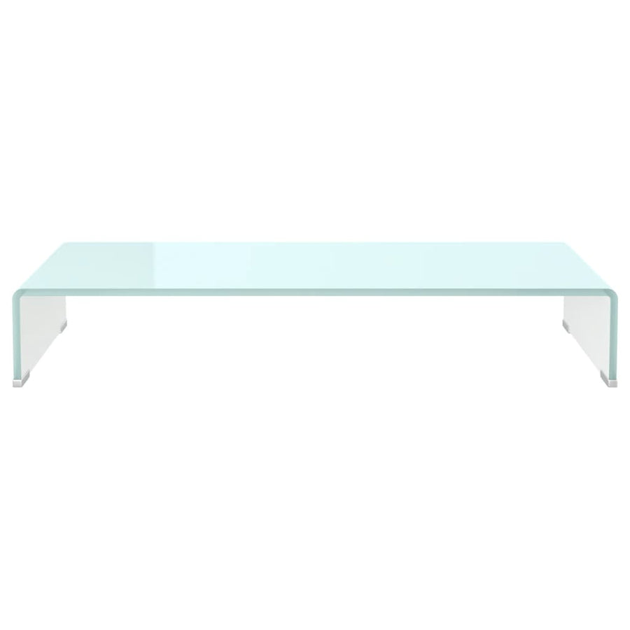 Tv-Meubel/Monitorverhoger Glas 80 x 30 x 13 cm Groen