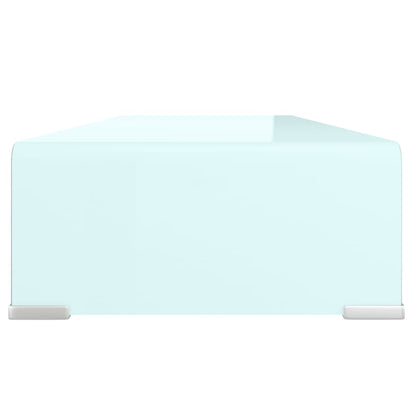 Tv-Meubel/Monitorverhoger Glas 80 x 30 x 13 cm Groen