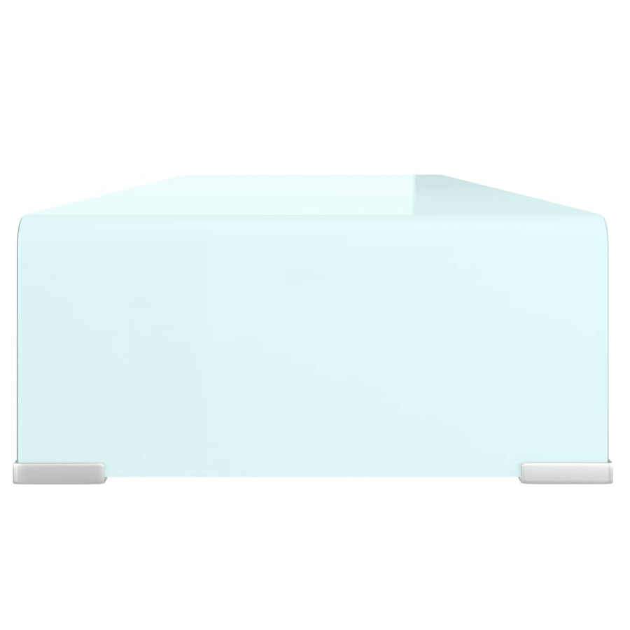 Tv-Meubel/Monitorverhoger Glas 80 x 30 x 13 cm Groen