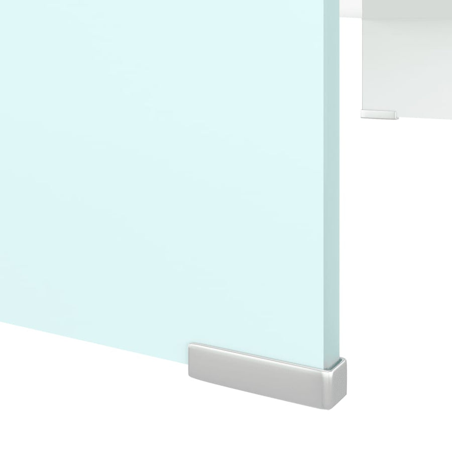 Tv-Meubel/Monitorverhoger Glas 80 x 30 x 13 cm Groen