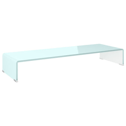 Tv-Meubel/Monitorverhoger Glas 90 x 30 x 13 cm Groen