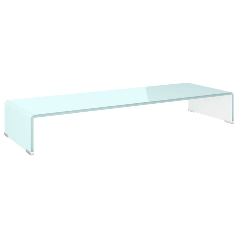 Tv-Meubel/Monitorverhoger Glas 90 x 30 x 13 cm Groen