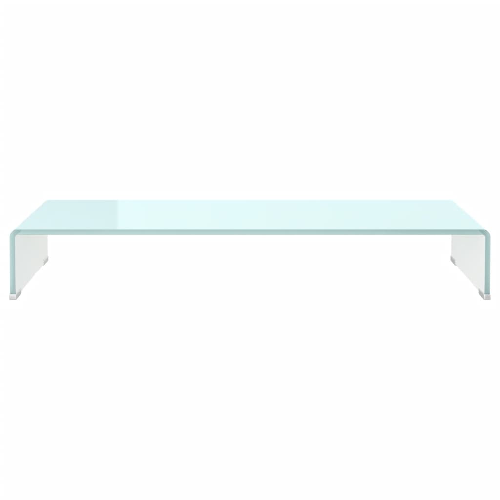 Tv-Meubel/Monitorverhoger Glas 90 x 30 x 13 cm Groen