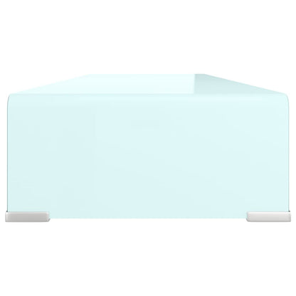 Tv-Meubel/Monitorverhoger Glas 90 x 30 x 13 cm Groen