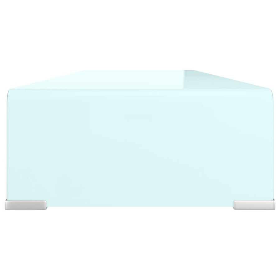 Tv-Meubel/Monitorverhoger Glas 90 x 30 x 13 cm Groen
