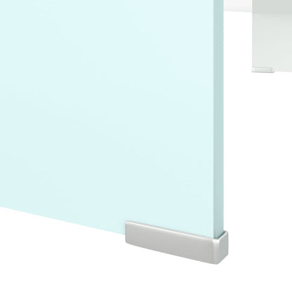 Tv-Meubel/Monitorverhoger Glas 90 x 30 x 13 cm Groen