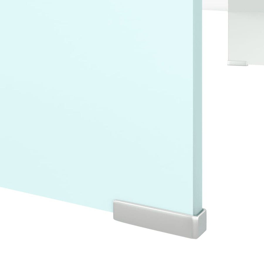 Tv-Meubel/Monitorverhoger Glas 90 x 30 x 13 cm Groen